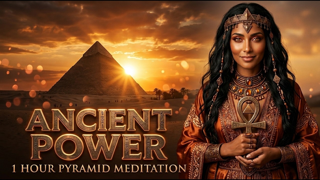 Inside the Great Pyramid 🔺 Ancient Egyptian Power • 1 Hour Meditation & Sleep Music 432Hz