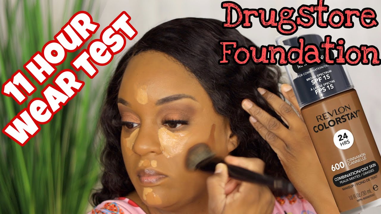 11 Hour Wear Test | Revlon ColorStay Foundation | Shade 600 Cinnamon