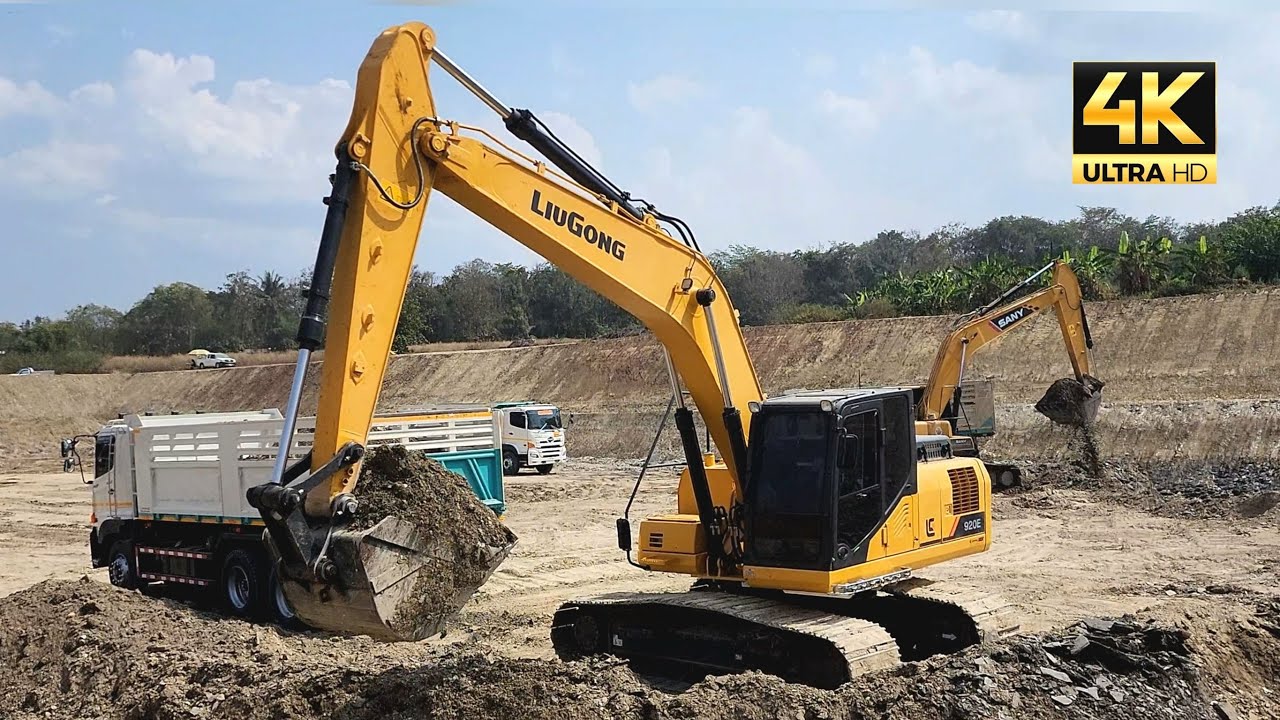 รุ่นใหม่ล่าสุด รถแบคโฮ LIUGONG 920E ขุดสระขนาดใหญ่ แต่งสโลปเนียนกริ๊บ คนขับฝีมือเอาเรื่อง 👍👍👍