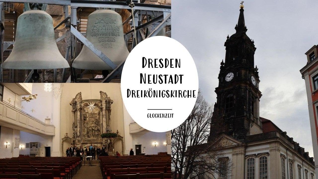 Dresden (DD) Die Glocken der evang.-luth. Dreikönigskirche in Dresden-Neustadt (Turmaufnahme)