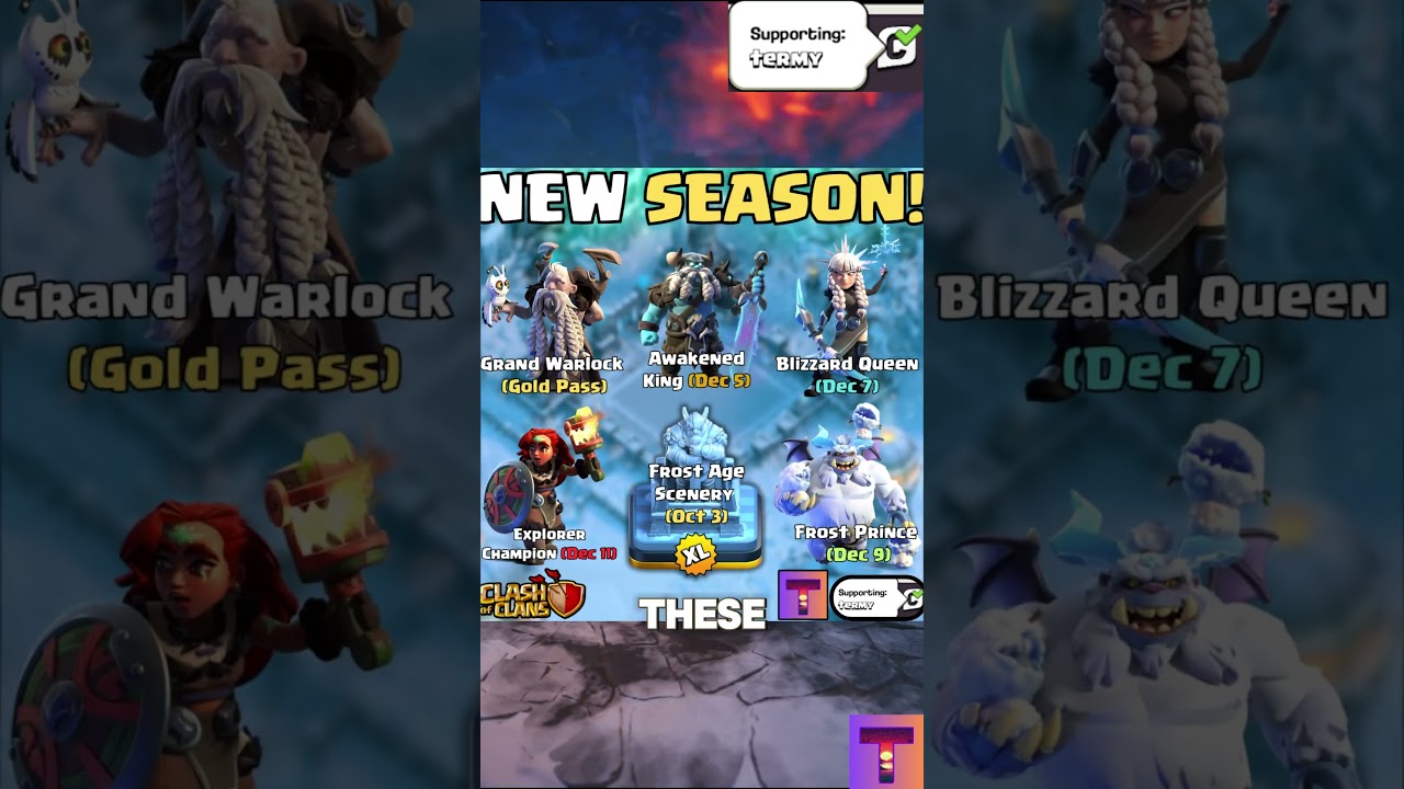 NEW Frost Age Season Breakdown EXPLAINED! (Clash Of Clans)