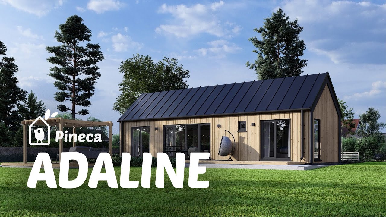 Casa in legno prefabbricata abitabile ADALINE, 50 m&sup2;