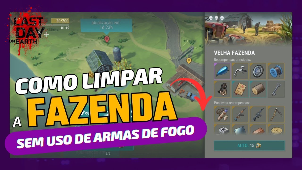 Como LIMPAR a FAZENDA GASTANDO POUCO no  Last Day On Earth: Survival/ Farm LDOE