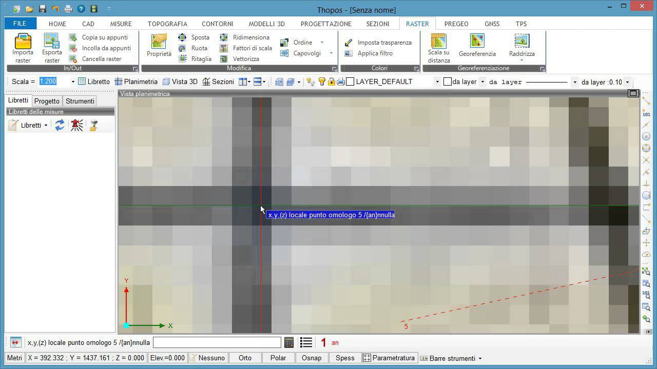 Georeferenziazione immagini raster e comunicazione con programmi esterni