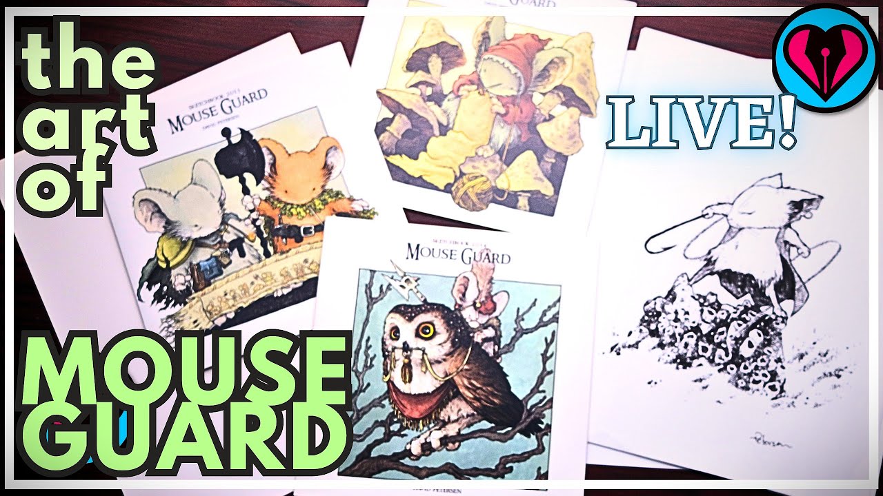 Fawning Over Mouse Guard: A Sunday Artstream! Sketchbooks and OA!