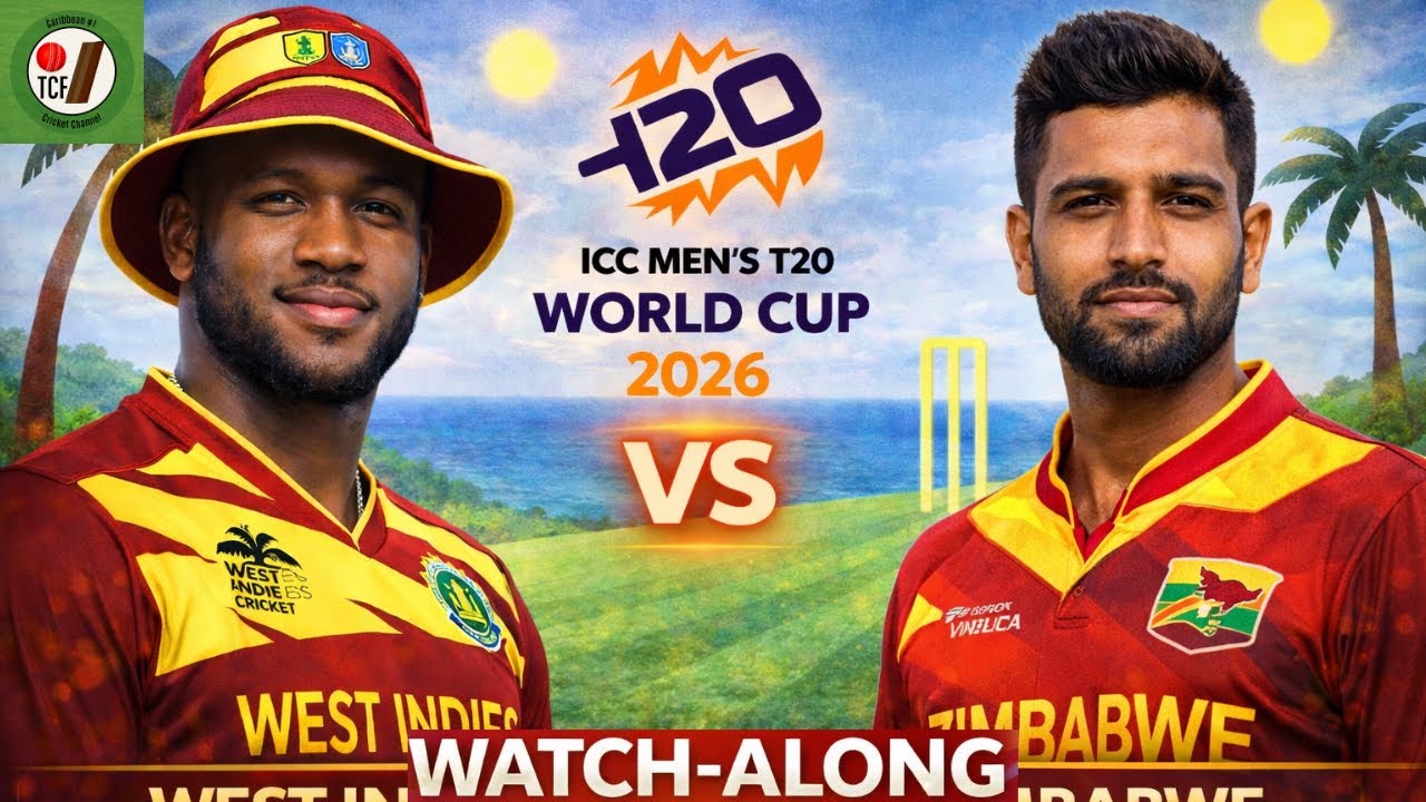 T20 Cricket World Cup 2026 Live Watch-Along | West Indies vs Zimbabwe (M44)