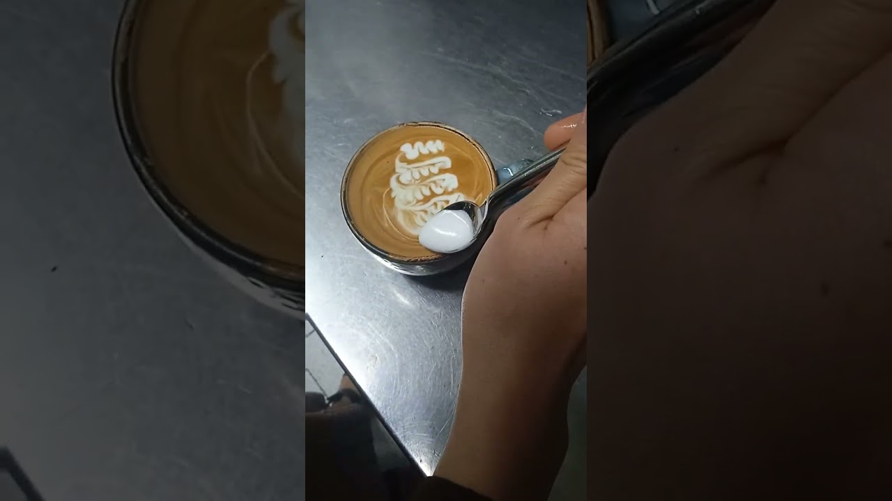 Free style latte art