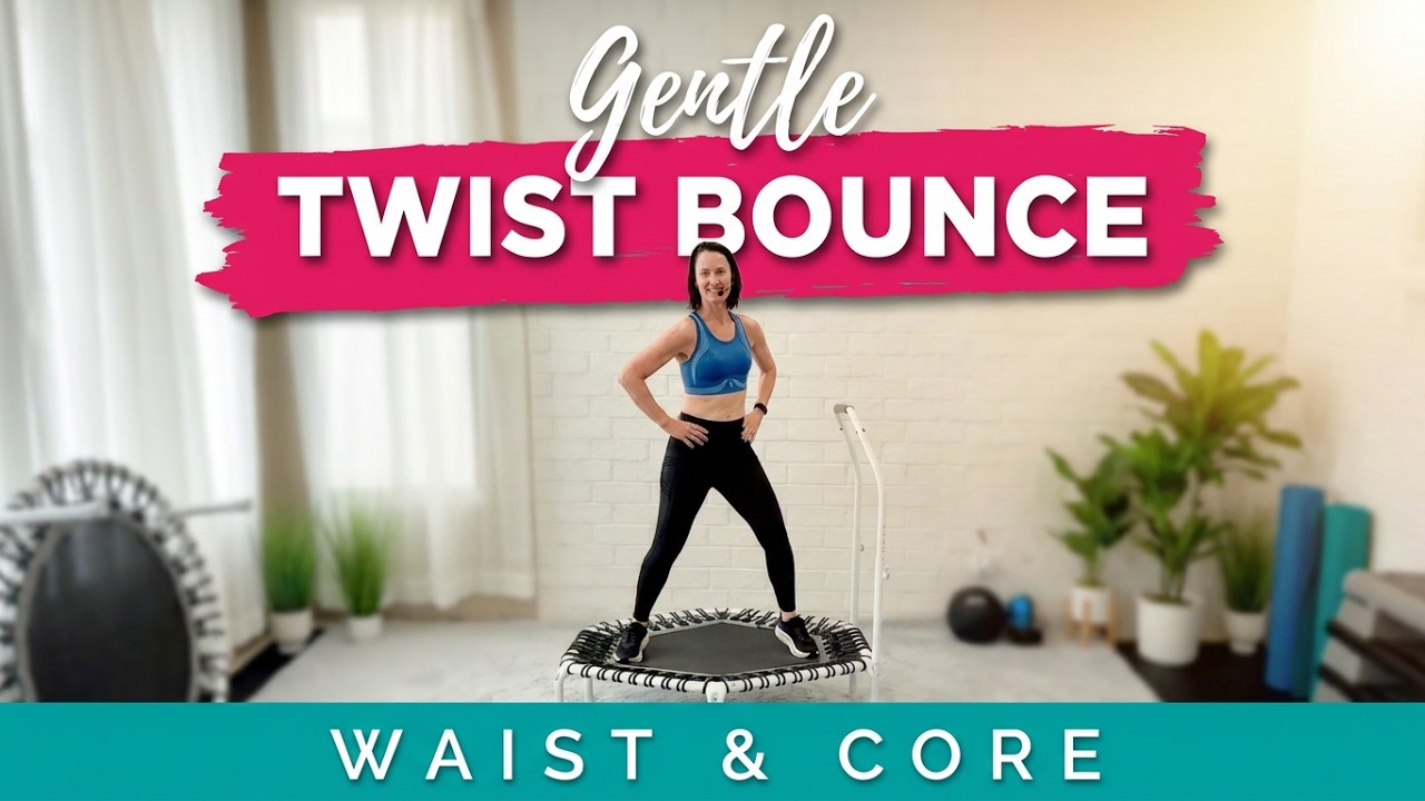 Мини-батут Twist Bounce для тренировки талии, корпуса и улучшения подвижности.