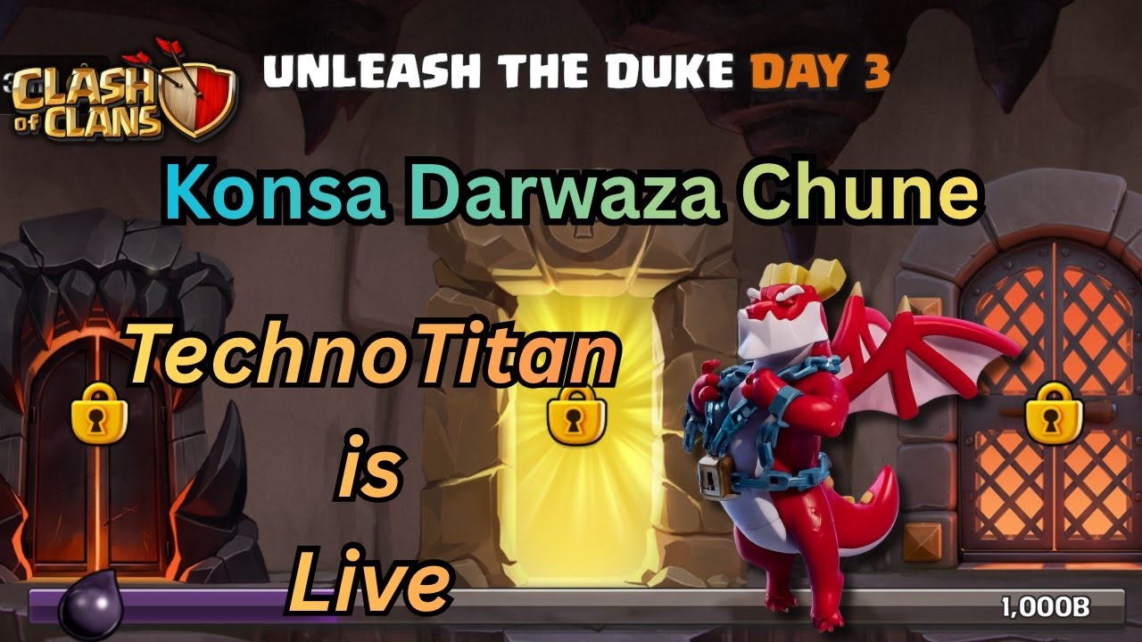 Join the Stream to Know the Rewards behind Doors at 8:00 UTC | Unleash the Duke Day 3 | #coclive