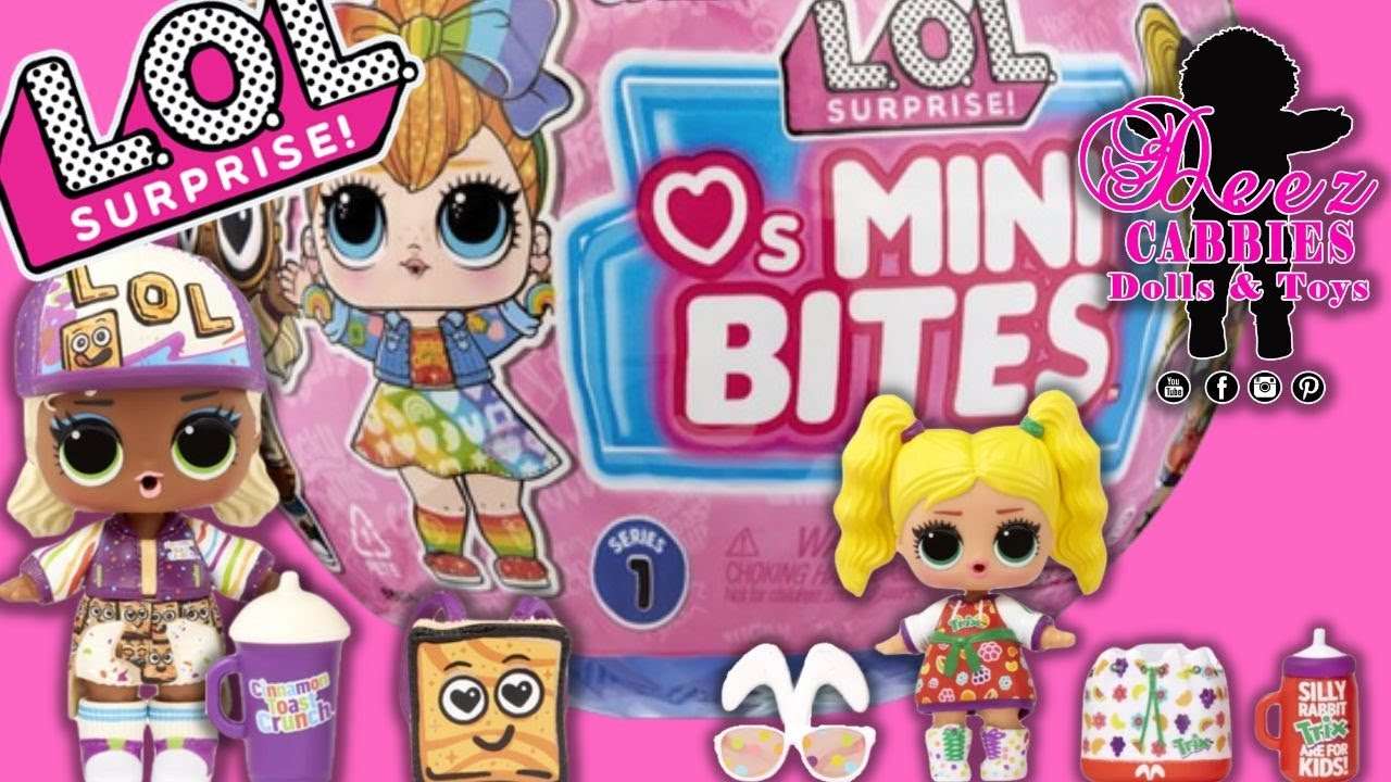LOL Surprise loves mini bites MGA unboxing Review Nostalgic Breakfast Cereal #lolsurprise #loldolls