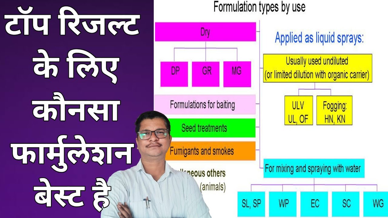 टॅाप रिजल्ट के लिए कौनसा फॅार्मुलेशन बेस्ट है । pesticide Formulation | EC | SC | WP | WDG | SL | ZC
