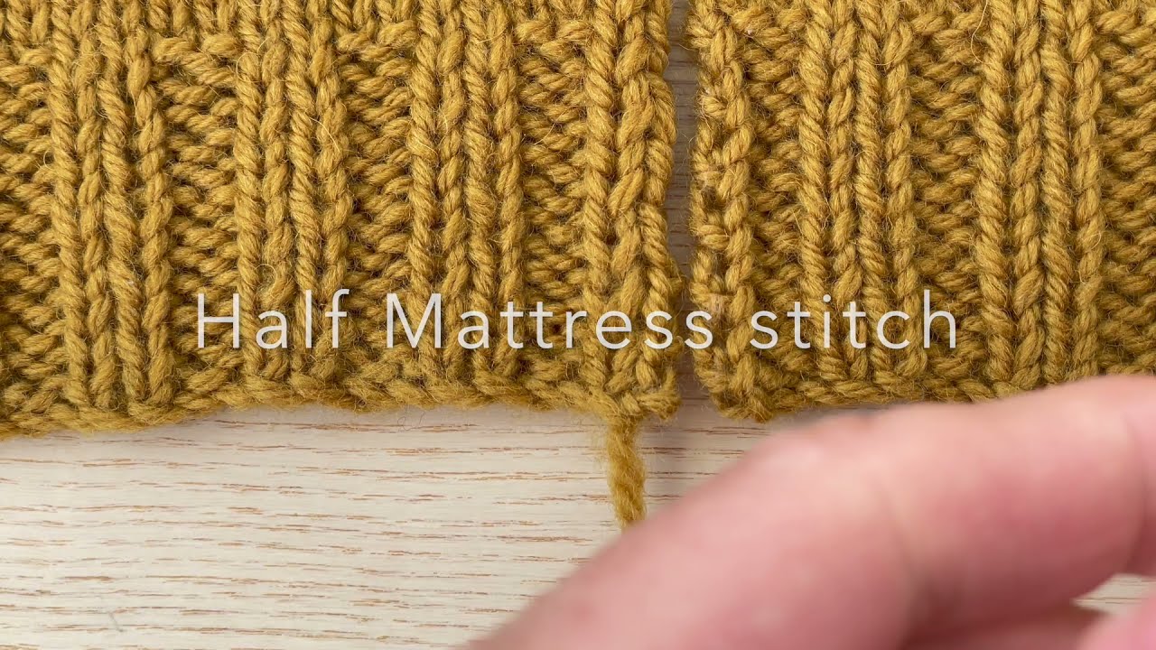 Half Mattress stitch (also known as Half stitch weave)