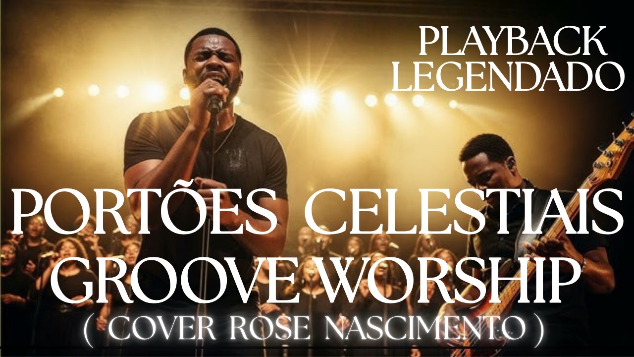 PORTÕES CELESTIAIS - GROOVE WORSHIP - PLAY BACK LEGENDADO ( VERSÃO R&B COVER ROSE NASCIMENTO )