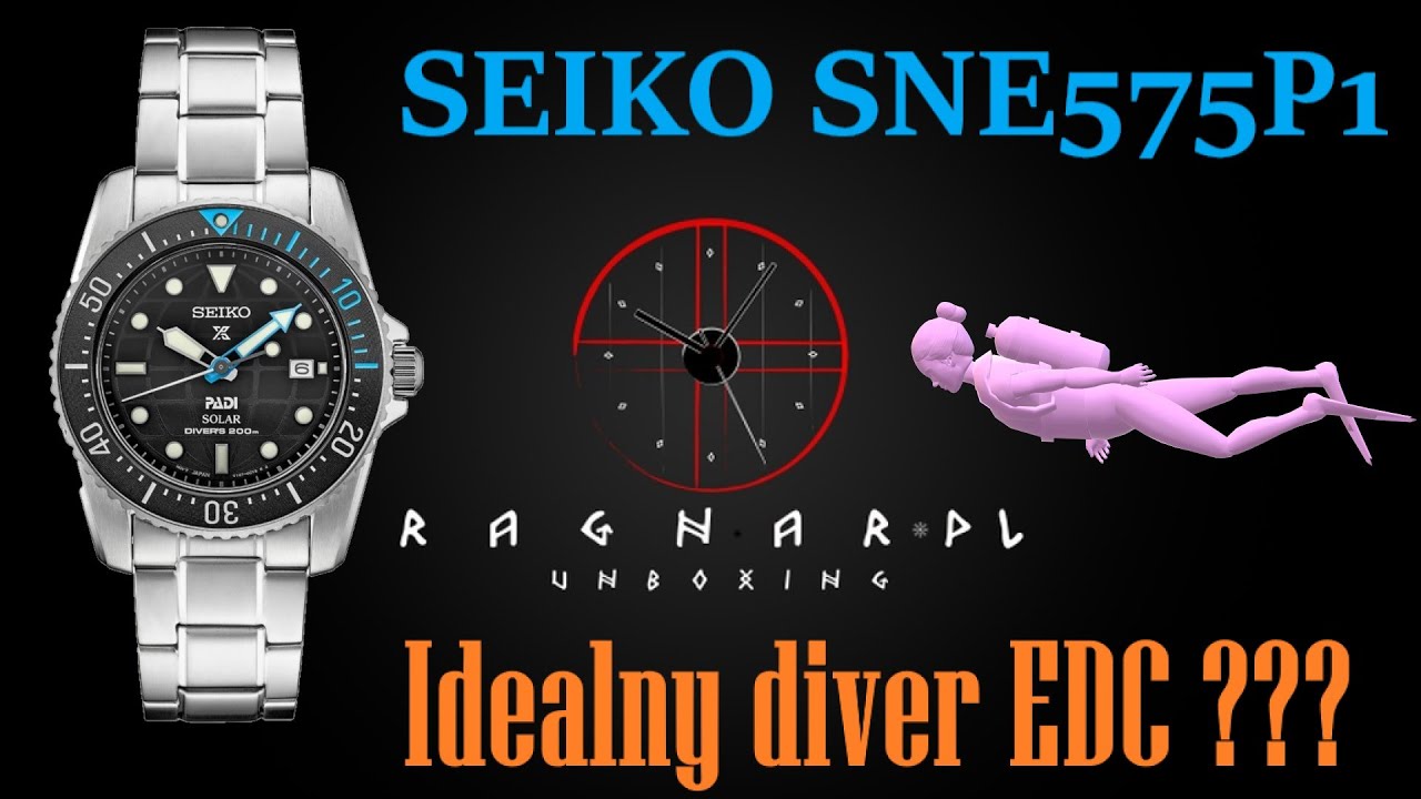 Idealny diver EDC ??? - Seiko SNE575P1 Prospex PADI Compact Solar Scuba - prezentacja