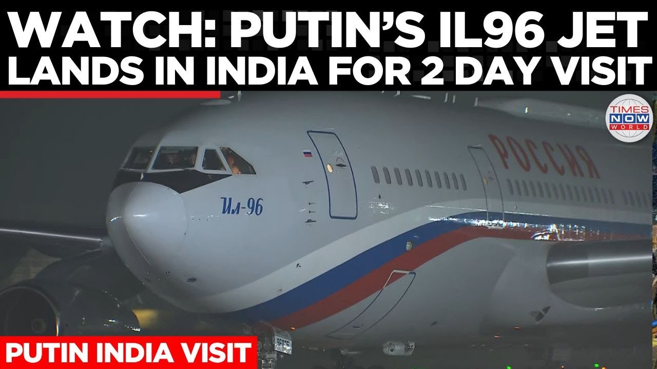 PUTIN IN INDIA: Putin&rsquo;s Plane Lands In India Amid Heavy Security & Huge Welcome