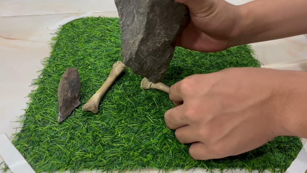 making chicken bone saw