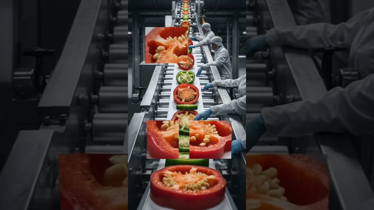 Inside the Modern Chili Sauce Factory 🌶️ #ChiliSauce #HowItsMade #FoodFactory