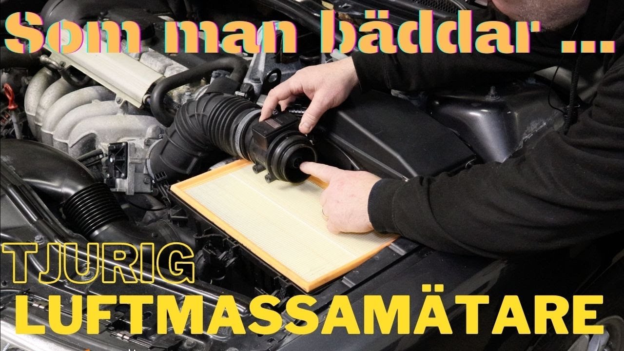Luftmassamätare - motorn vill inte fungera normalt. Felkod 1300. Projekt Volvo S80 - Del 25