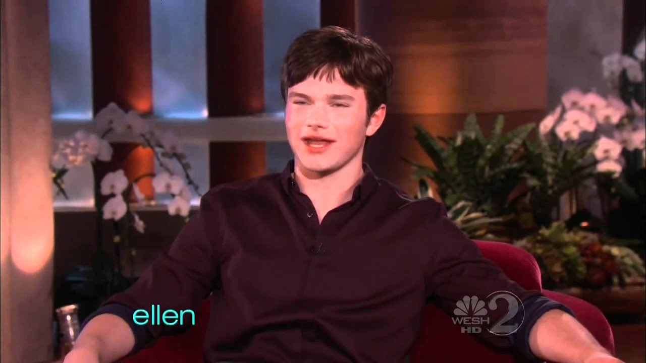 Chris Colfer on Ellen (11/18/10) - HD