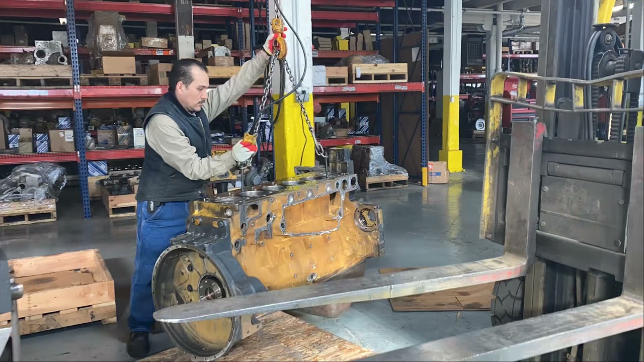 Engine Tear Down and Complete Remanufactured Komatsu 140-5 by Diesel Sales.com!