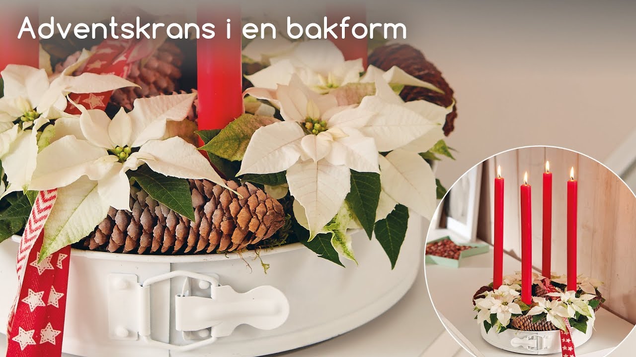 Dekorationsid&eacute; f&ouml;r konsumenter: adventskrans p&aring; nytt s&auml;tt