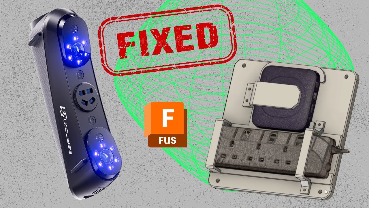 Designing a Perfect-Fit TV Cradle from a 3D Scan (Creality Sermoon S1)