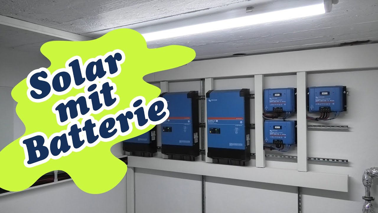 Photovoltaik Solaranlage Victron mit Batterie