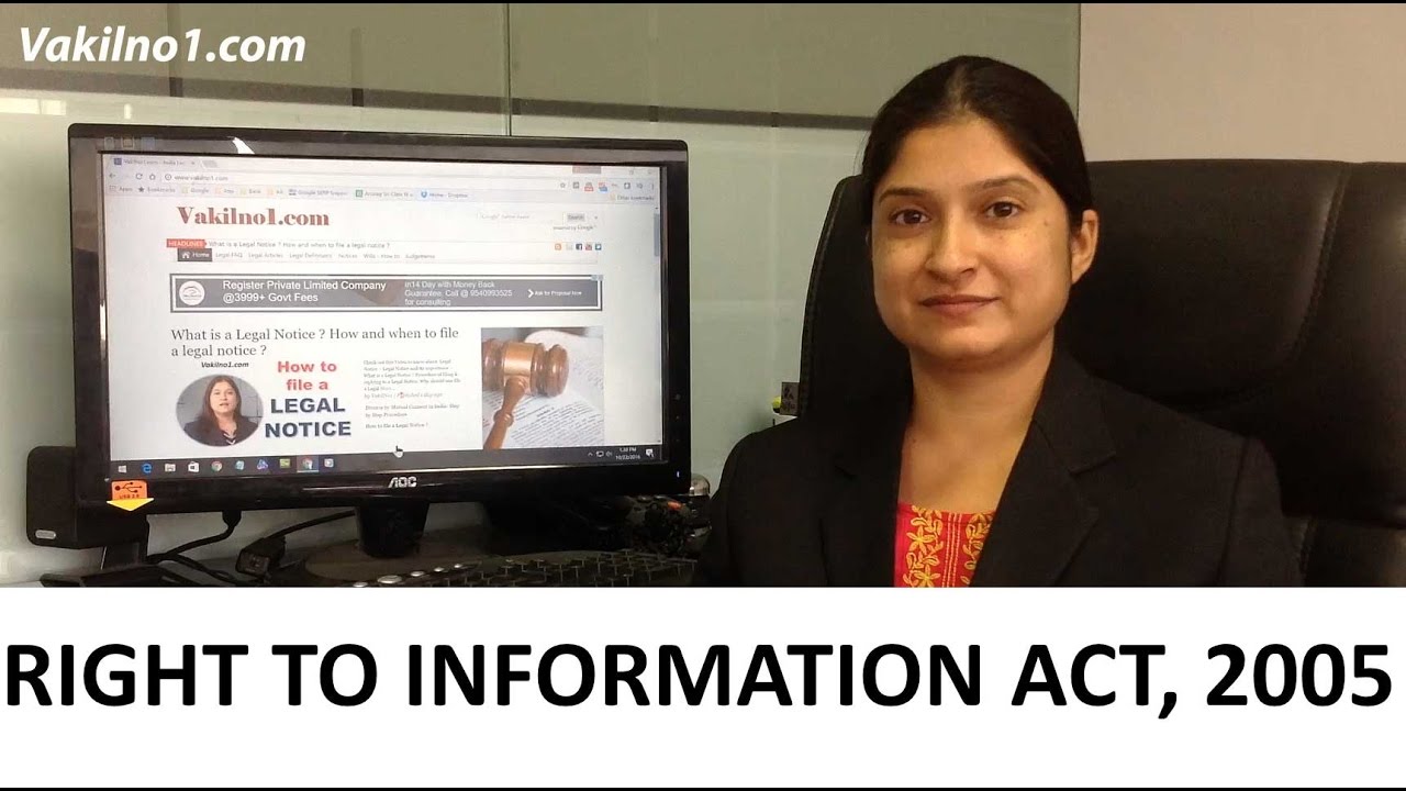 Right to Information Act Simplified -  RTI Act  2005 explained in Hindi