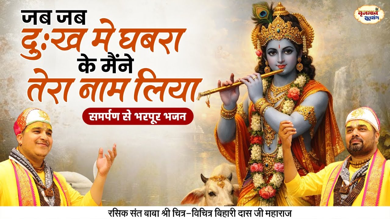 जब जब दुःख में घबरा के मैंने तेरा नाम लिया |  Chitra Vichitra Ji Maharaj | Vraj Bhav |