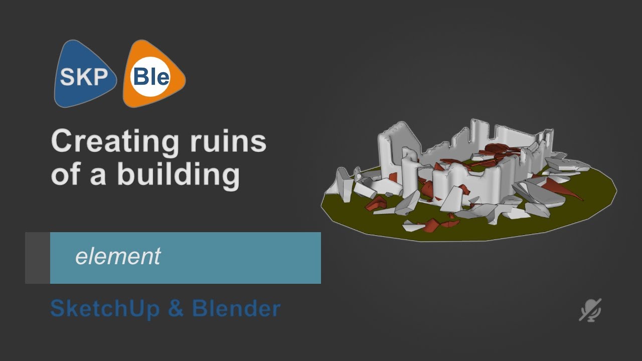 Creating ruins of a building in Blender