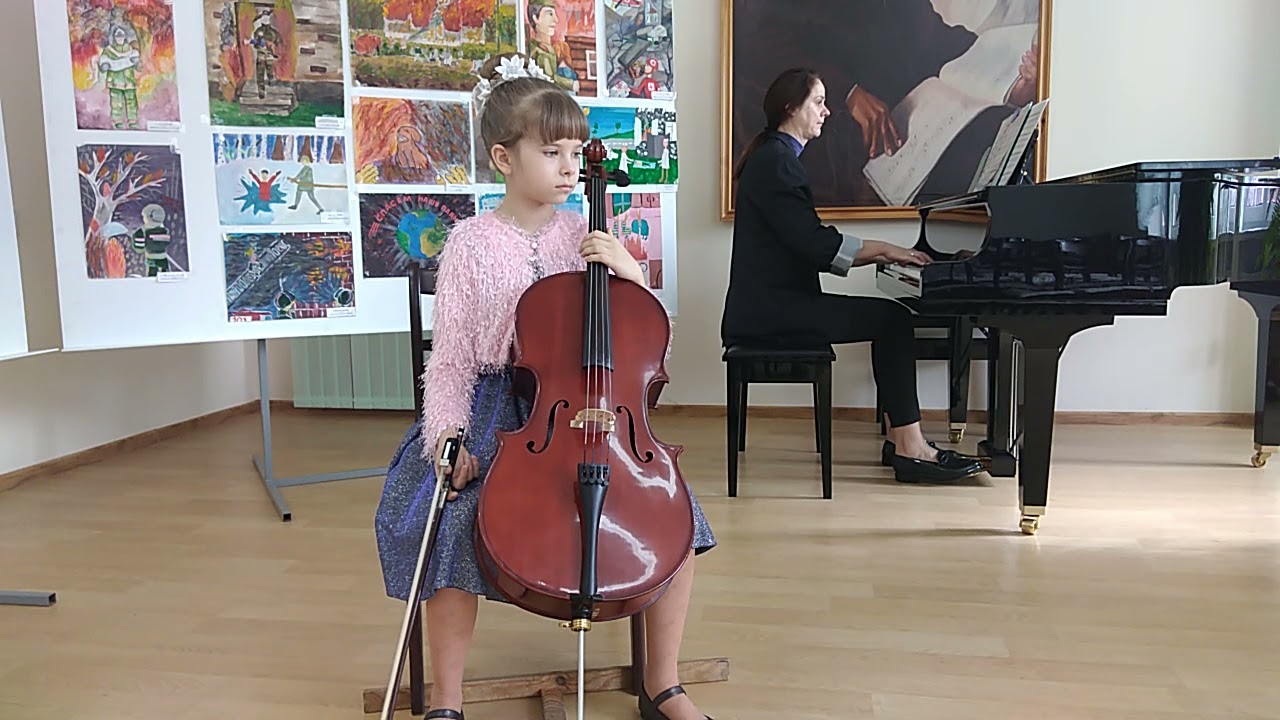 Карпова Анна, 9 лет, Инструментальное тв-во, соло, виолончель.А.Вивальди Концерт  C-dur, 1часть