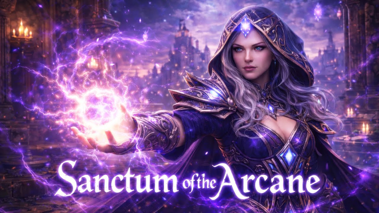 SANCTUM OF THE ARCANE – 1 Hour Gothic Violin Metal Instrumental | Fantasy Gaming Music