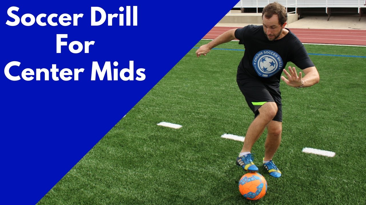 SOCCER DRILL For Center Midfielders | Create More Space On The Pitch