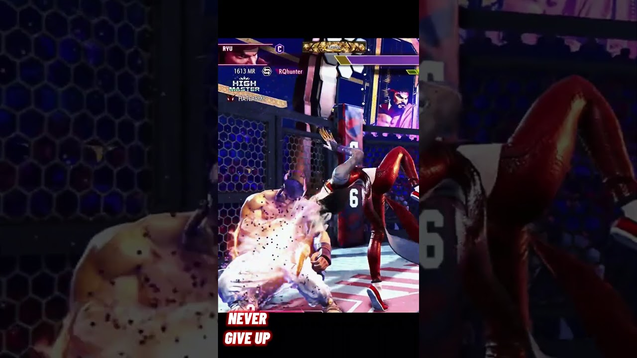 Ryu vs A.K.I 🔥 Epic SF6 Replay (Perfect Parries & Combos) #shorts #streetfighter6 #koreplaytv #sf6