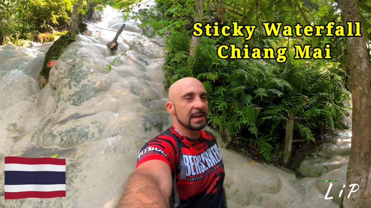 Spadłem z Wodospadu (Sticky Waterfall ) Chiang Mai Tajlandia