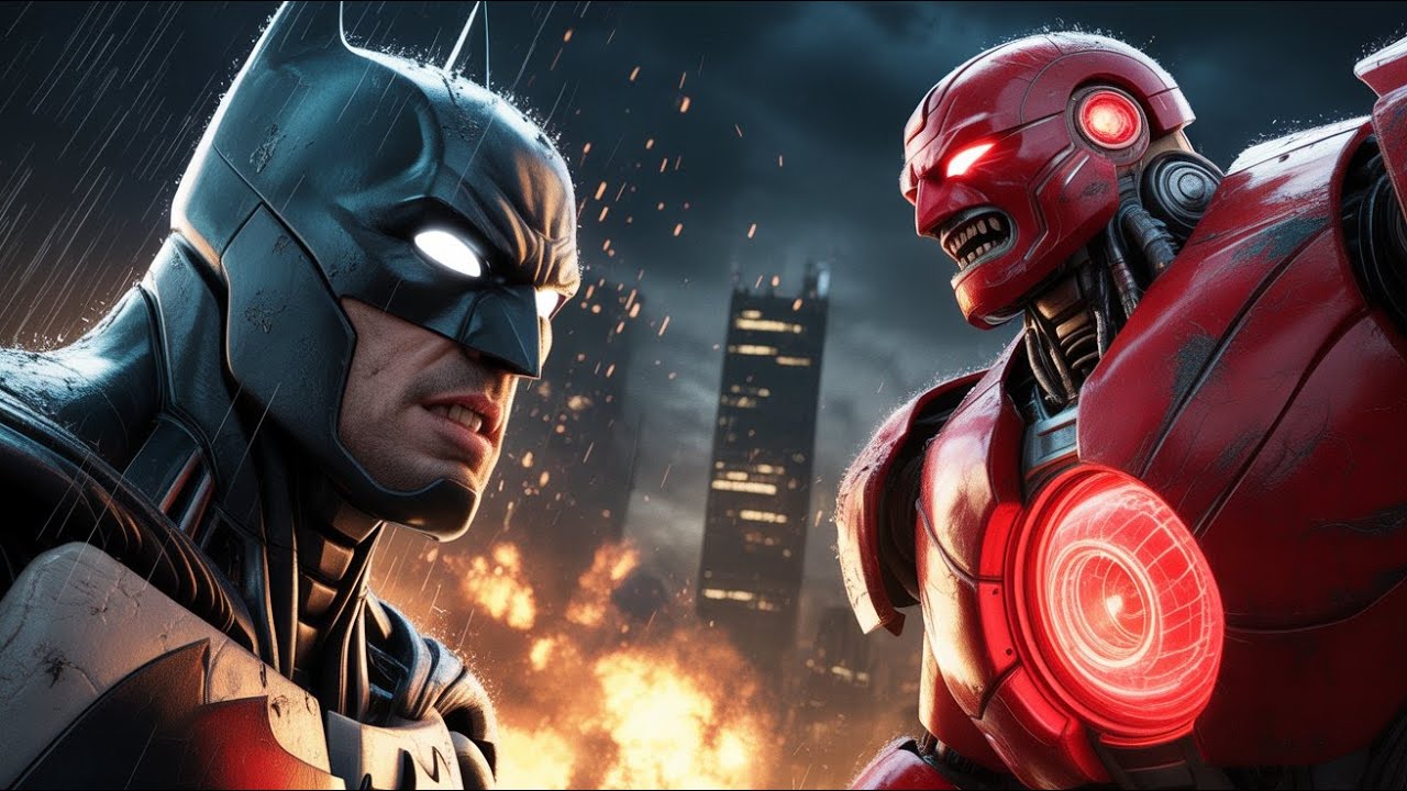 BATMAN VS RED ROBOT(WHO WINS?)