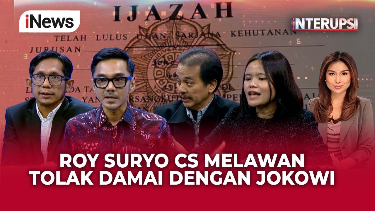 FULL ROY SURYO Cs Tolak Tawaran Damai Kasus Ijazah Jokowi, Meskipun Kini Jadi Tersangka | Interupsi