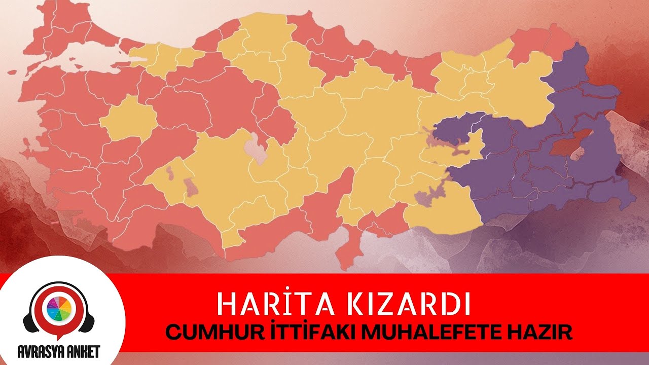 HARİTA KIZARDI İKTİDAR DEĞİŞİYOR