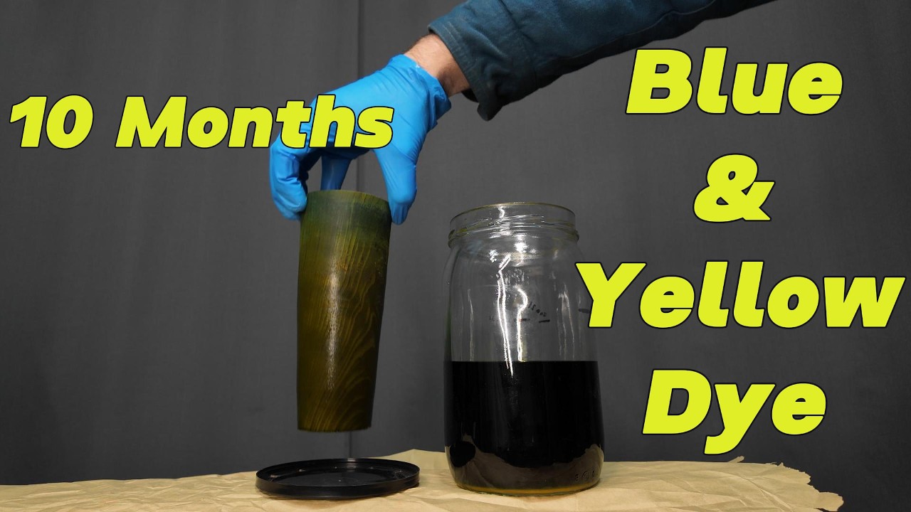 Soaking Wood in Dye for 10 Months, Here's What Happened