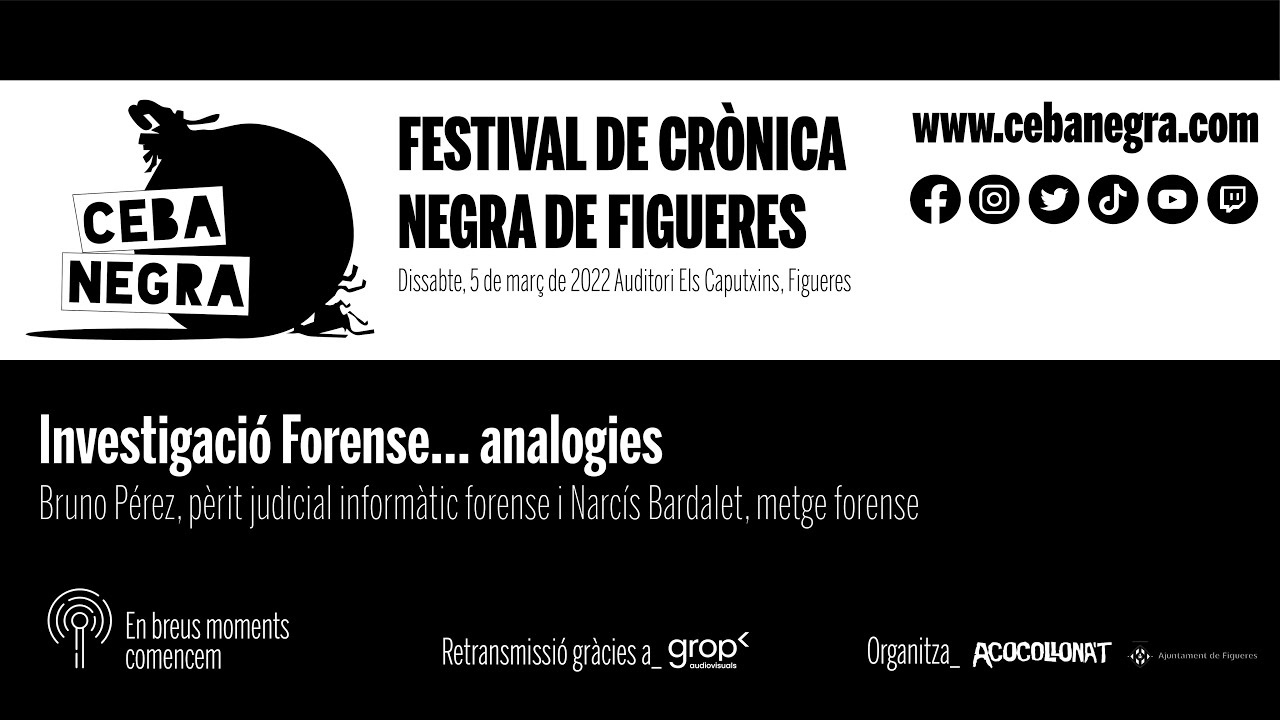 CEBA NEGRA | Investigació Forense… analogies, amb Bruno Pérez i Narcís Bardalet
