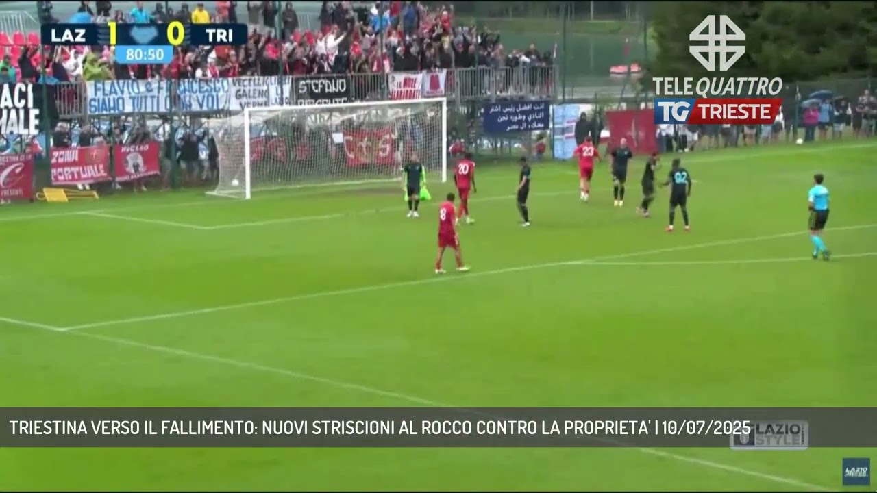 TRIESTINA VERSO IL FALLIMENTO: NUOVI STRISCIONI AL ROCCO CONTRO LA PROPRIETA' | 10/07/2025