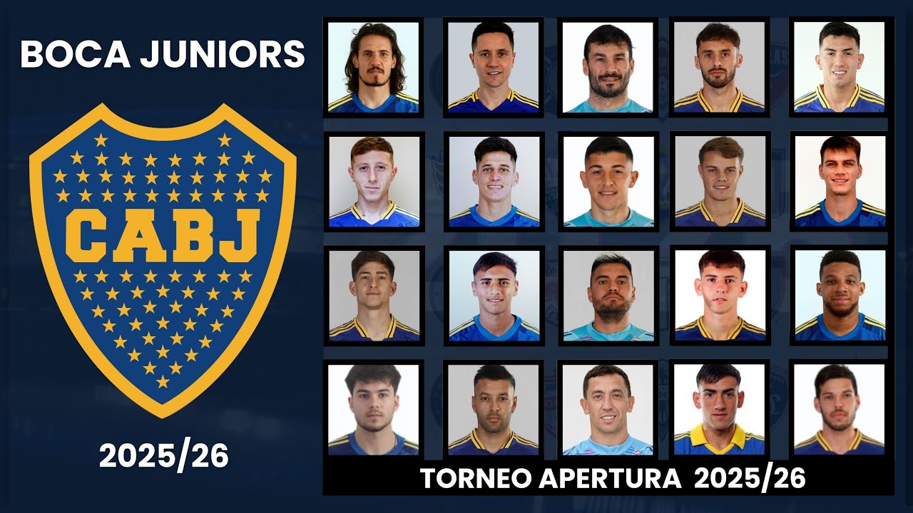 BOCA JUNIORS OFFICIAL SQUAD FOR SEASON 2025/26, ||Dresoccer
