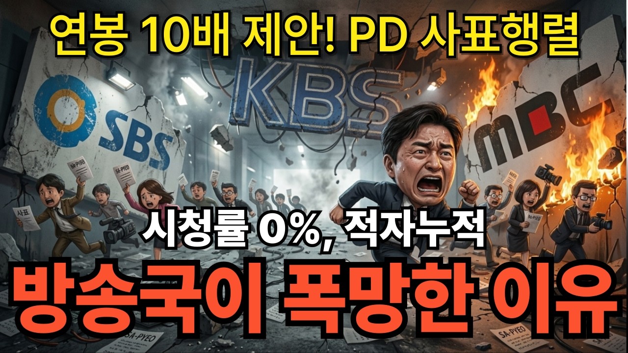 아무도 안본다… 시청률 0% PD도 광고주도 손절.. 처참한 지상파 방속국 몰락!