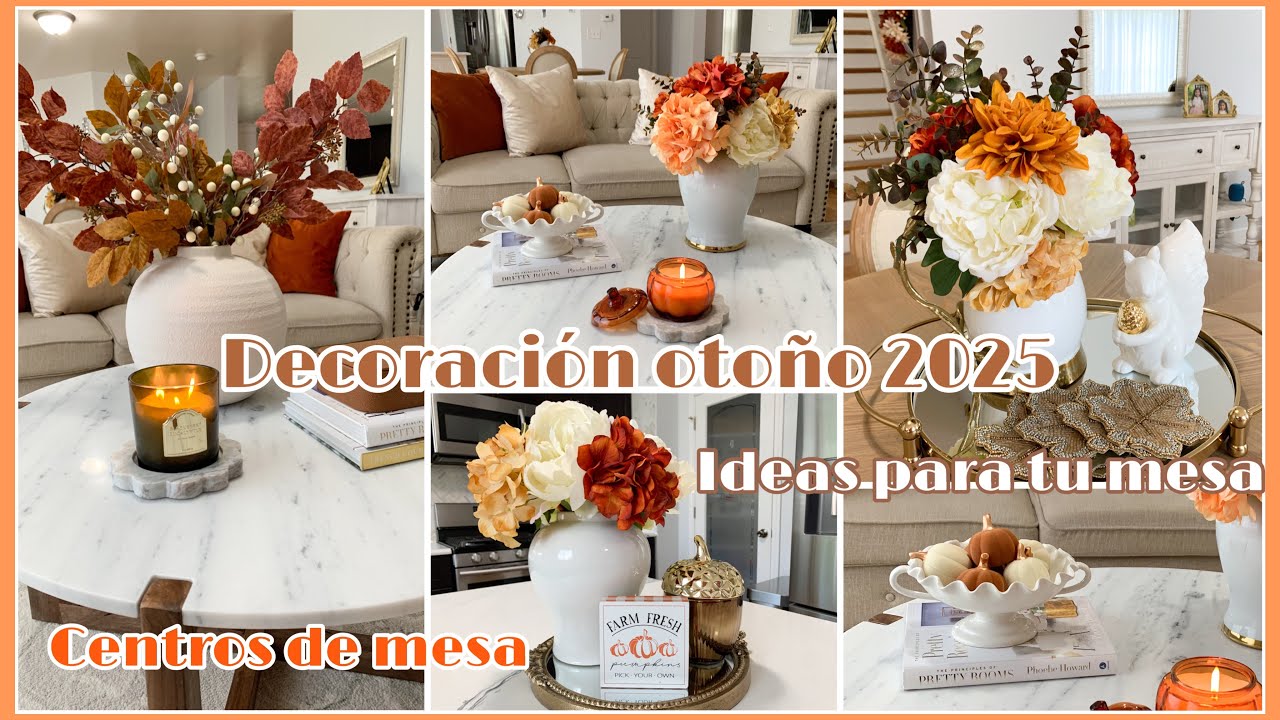 COMO DECORAR TU MESA DE CENTRO, IDEAS PARA tu hogar, IDEAS PARA TU SALA OTOÑO 2025