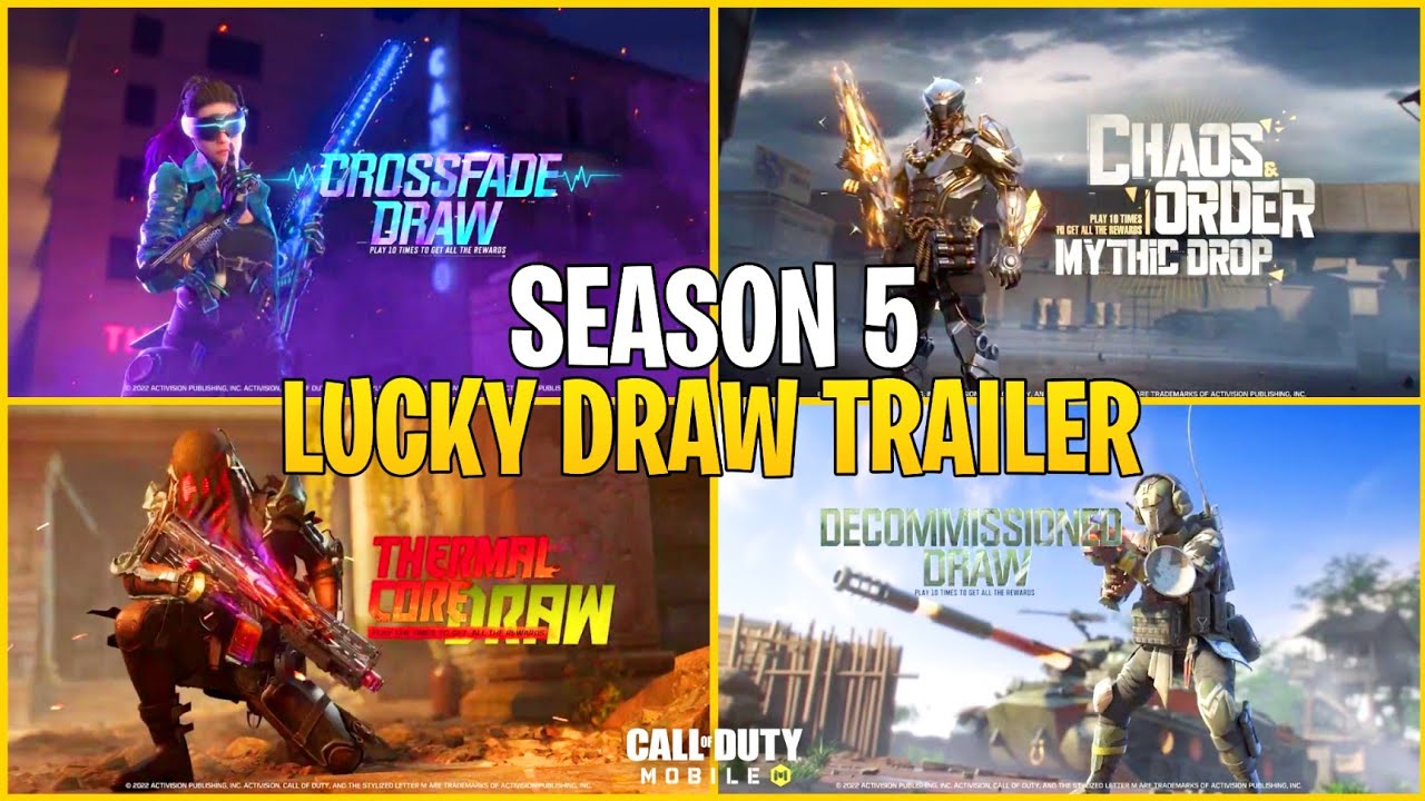 CODMOBILE SEASON 5 ALL LUCKY DRAW TRAILER LEAKS | Best Kill Effect | CODMOBILE LEAKS SEASON 5