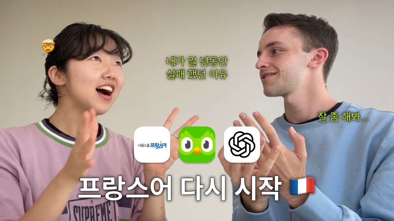 🇫🇷 한 달 동안 프랑스어 다시 공부하기(시원스쿨, ChatGPT, 원어민 과외까지!) *프랑스 교환학생&워홀간다면 반드시 시청!*