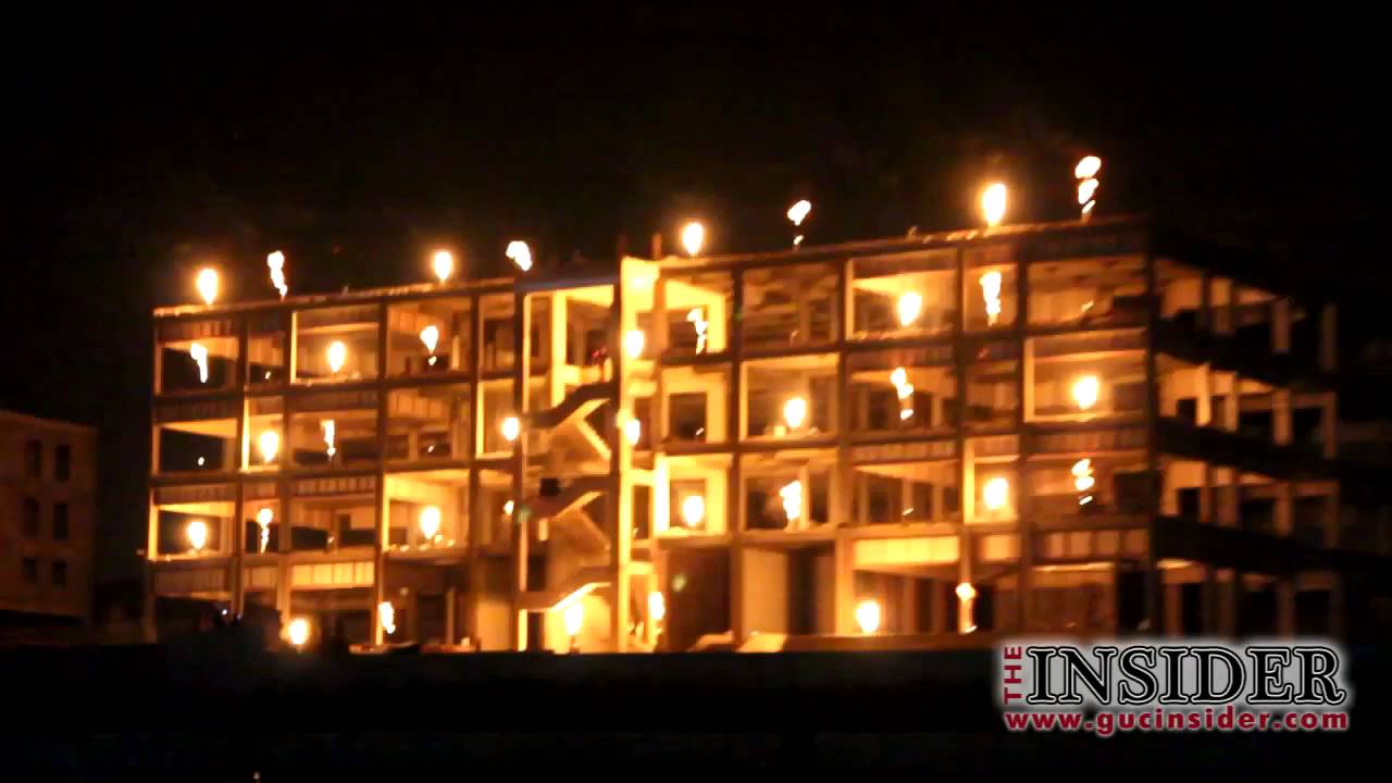 GUC Graduation Class 2012 - Video Mapping and Fireworks Show