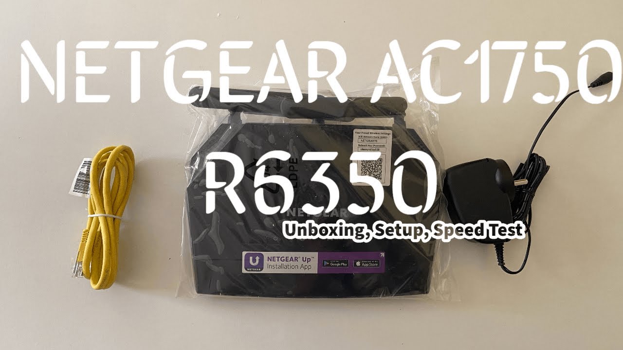 NETGEAR AC1750 Smart WiFi Router (R6350) Unboxing Setup Speed Test