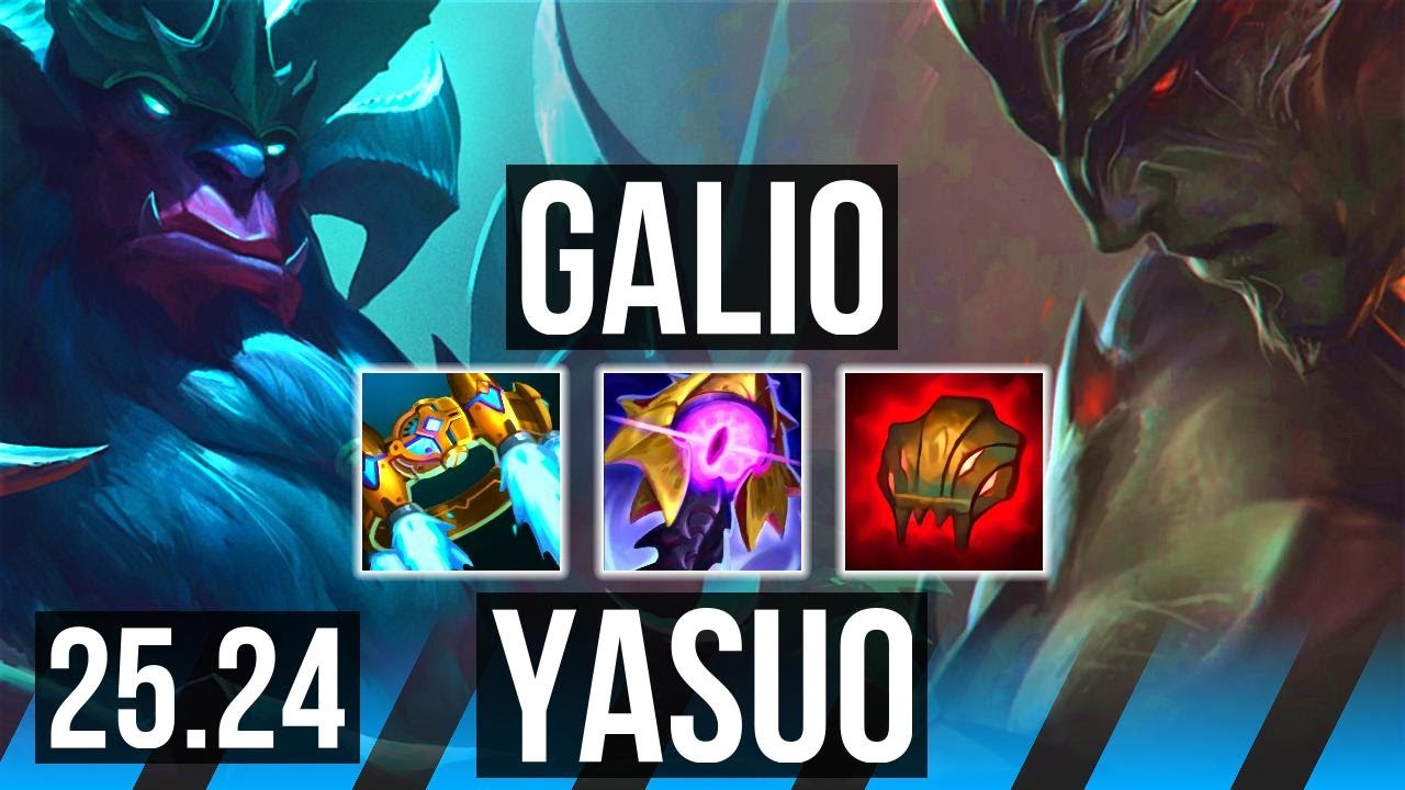 GALIO vs YASUO (MID) | 35K damage | EUW Master | 25.24