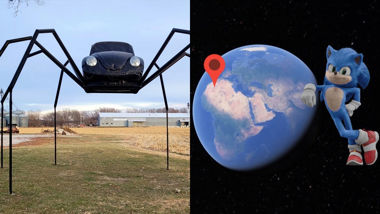 Found Spider Car on Google Earth! MrHedgehog